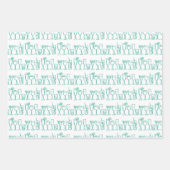 カクテルお洒落ドリンクワインパーティーカラフルギフト ラッピングペーパーシート (正面2)