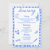 カクテルお洒落バチェロレッテビーチパーティー 招待状 (裏面)