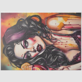 カクテルかわいこちゃんサングリアデクページ紙 薄葉紙