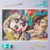 カクテルかわいこちゃん- Cosmo Water Color Decompage 薄葉紙 (クラフト)