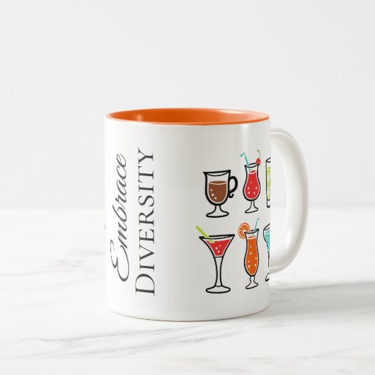 カクテルが多様性を受け入れるバチェロレッテ ツートーンマグカップ (正面右)
