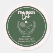 カクテルとカントリークラブバチェロレッテ ラウンドシール (正面)