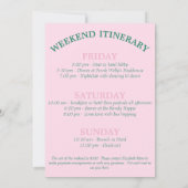 カクテルとカントリークラブバチェロレッテ 招待状 (裏面)