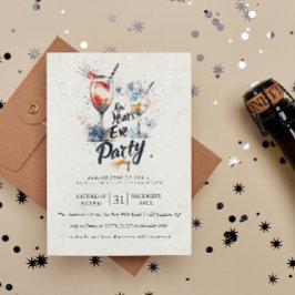 カクテルとグラフィティ大晦日のパーティー 招待状