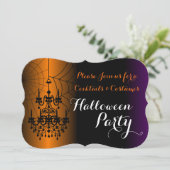 カクテルとコスチュームシャンデリアハローウィンパーティ 招待状 (スタンド正面)