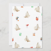 カクテルとコスチュームハローウィンパーティ招待状 招待状 (裏面)