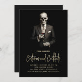 カクテルとコスチューム招待状 シーズンカード (正面/裏面)