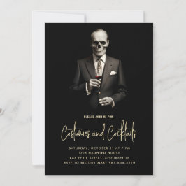 カクテルとコスチューム招待状 シーズンカード