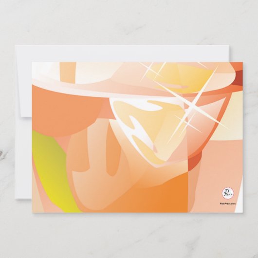 カクテルとシガーの招待状 招待状 (裏面)