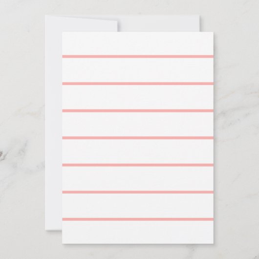 カクテルとランジェリーバチェロレッテウェディングシャワー 招待状 (裏面)