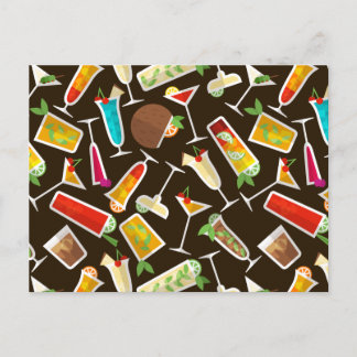 カクテルとロングドリンク、カクテルバー ポストカード