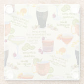 カクテルと会話 ガラスコースター (裏面)