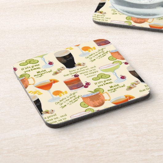 カクテルと会話 コースター (左側)