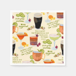カクテルと会話 スタンダードカクテルナプキン