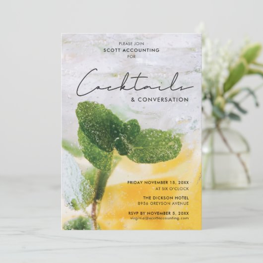 カクテルと会話 招待状 (スタンド正面)