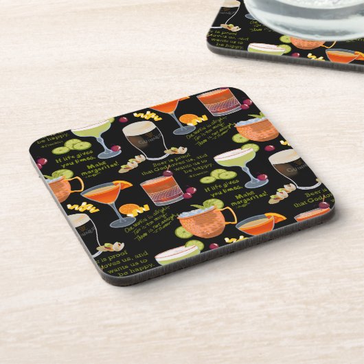 カクテルと熟考 コースター (左側)