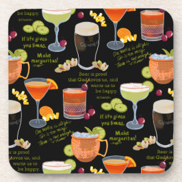 カクテルと熟考 コースター