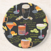 カクテルと熟考 コースター (正面)