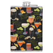 カクテルと熟考 フラスク (裏面)