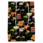 カクテルと熟考 ミディアムペーパーバッグ (裏面)