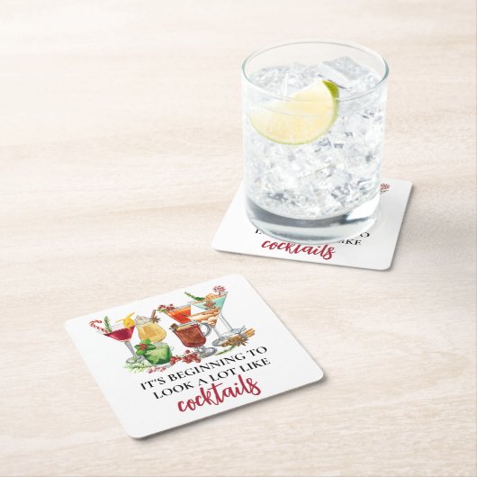 カクテルに似た見え方が多くなった スクエアペーパーコースター (インサイチュ)