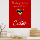 カクテルに似た見え方が多くなった ポスター (キッチン)