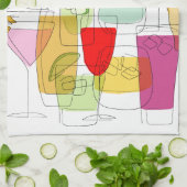 カクテルのふきん キッチンタオル (折り畳み)