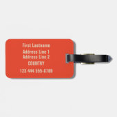 カクテルのカスタムな荷物のラベルを持つおもしろいなサーファー ラゲッジタグ (裏面横)