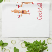 カクテルのソーセージ キッチンタオル (折り畳み)