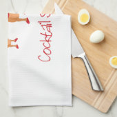 カクテルのソーセージ キッチンタオル (四つ折り)