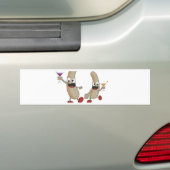 カクテルのソーセージ バンパーステッカー (車上)