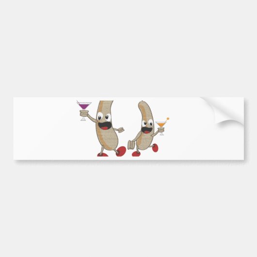 カクテルのソーセージ バンパーステッカー (正面)