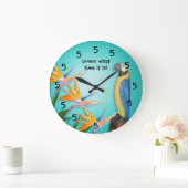 カクテルのタイムレコーダー ラージ壁時計 (ホーム)