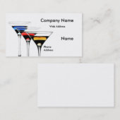 カクテルのバーのカスタムな名刺 名刺 (正面/裏面)