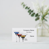 カクテルのバーのカスタムな名刺 名刺 (スタンド正面)