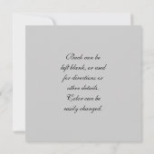 カクテルのパーティの招待状 招待状 (裏面)