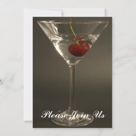 カクテルのパーティの招待状 招待状 (正面)