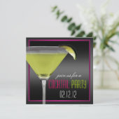 カクテルのパーティの招待状 招待状 (スタンド正面)