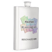 カクテルのフラスコ-マスターのMIXOLOGIST -バーテンダー フラスク (右)