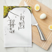 カクテルのレシピマルガリータ キッチンタオル (四つ折り)
