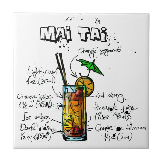 カクテルのレシピMai Tai タイル (正面)