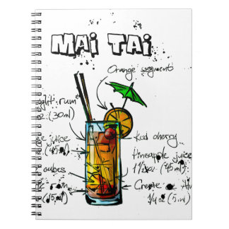 カクテルのレシピMai Tai ノートブック