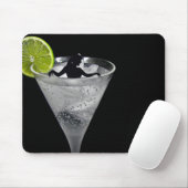 カクテルの女性シルエット マウスパッド (マウス)