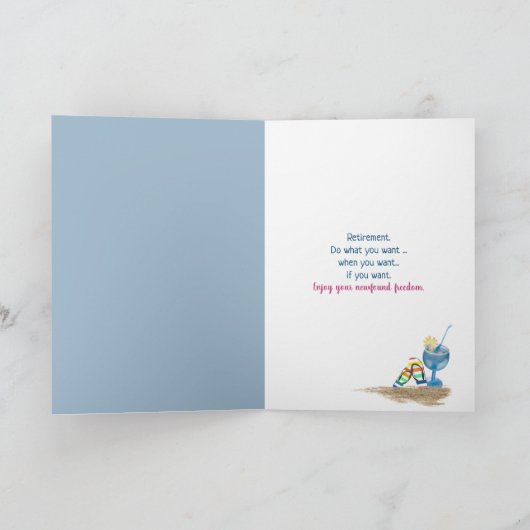 カクテルの引退 カード (内部)