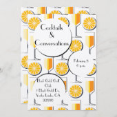 カクテルの招待(&T) 招待状 (正面/裏面)