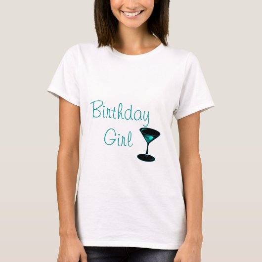 カクテルの誕生日のティー Tシャツ (正面)
