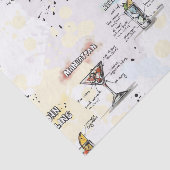 カクテルの飲み物のレシピのデザイン 薄葉紙 (詳細)