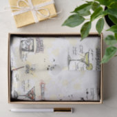 カクテルの飲み物のレシピのデザイン 薄葉紙 (ギフト)