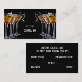 カクテルの飲み物 名刺 (正面/裏面)