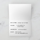 カクテルはパーティの招待状カードを飲みます 招待状 (内部)